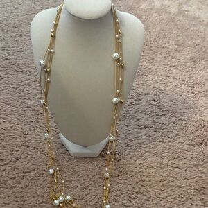 QVC Gold and Pearl Necklace